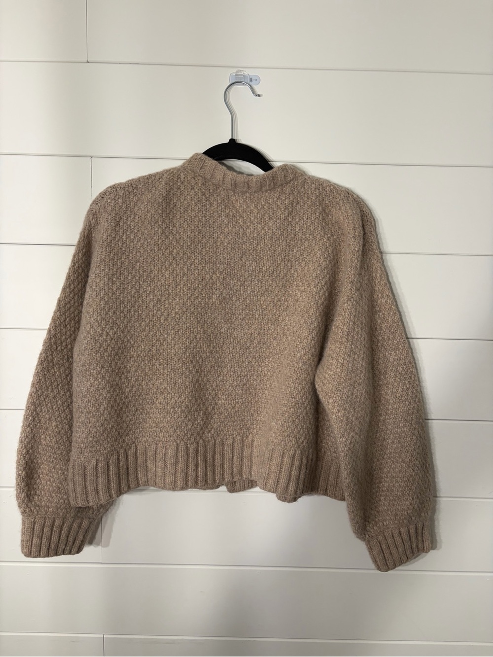 Velvet by Graham & Spencer Chunky Taupe Button-Up Cardigan - Picture 3 of 6